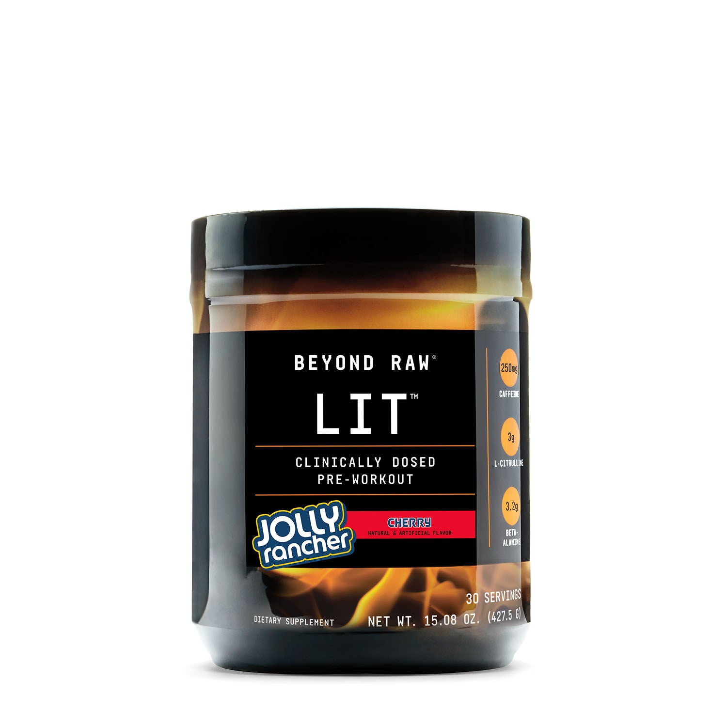 Beyond Raw LIT Clinically Dosed Pre Workout Jolly Rancher Cherry 15.08 oz. GNC